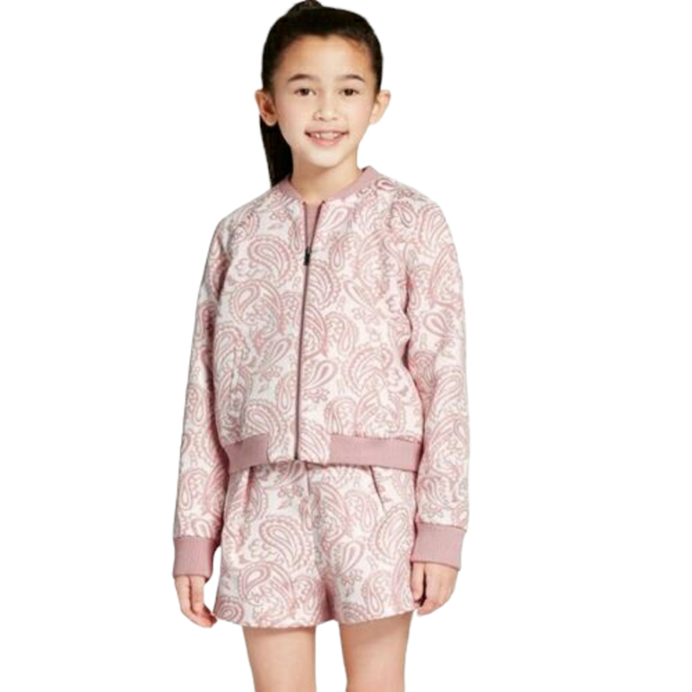 Victoria Beckham for Target Pink Blush Floral Jacquard Bomber Jacket Girls